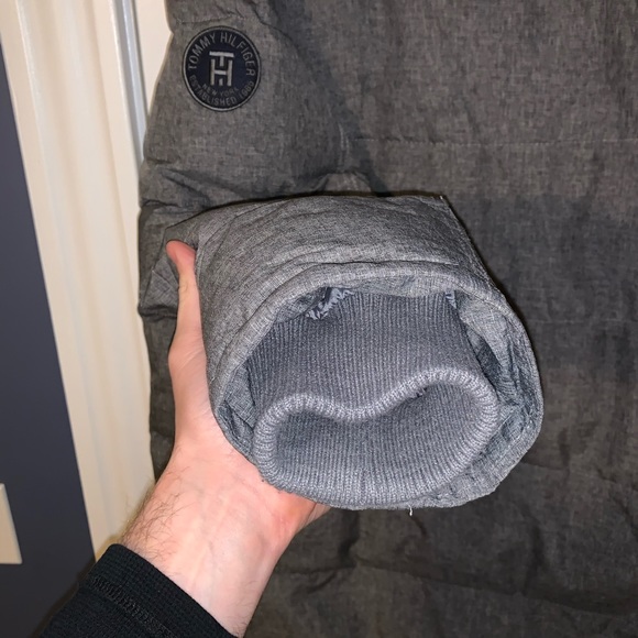 Tommy Hilfiger Long Snorkel Coat Heather Gray XL - Picture 4 of 6